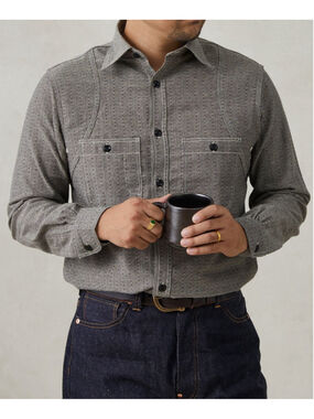 Lot 212 1920s Tupelo Chambray Shirt Militora 15 USA SHIP